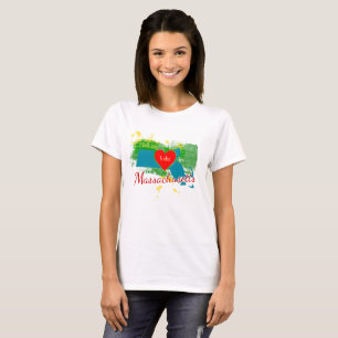 Camiseta Me fui de mi hogar en Massachusetts