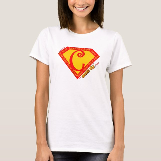 Camiseta Me gané mi "Super C" en SlightlyOff.com (Anverso)
