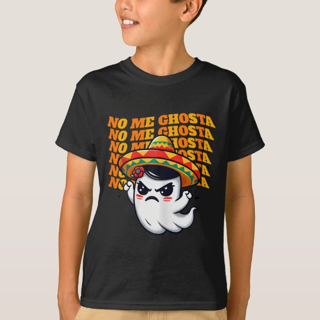 Camiseta Me Ghosta Divertido Fantasma Mexicano De Halloween (Anverso)