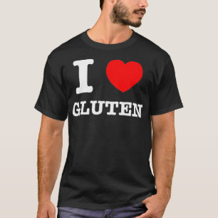 Camiseta Me Gluten el corazón me encanta Gluten 