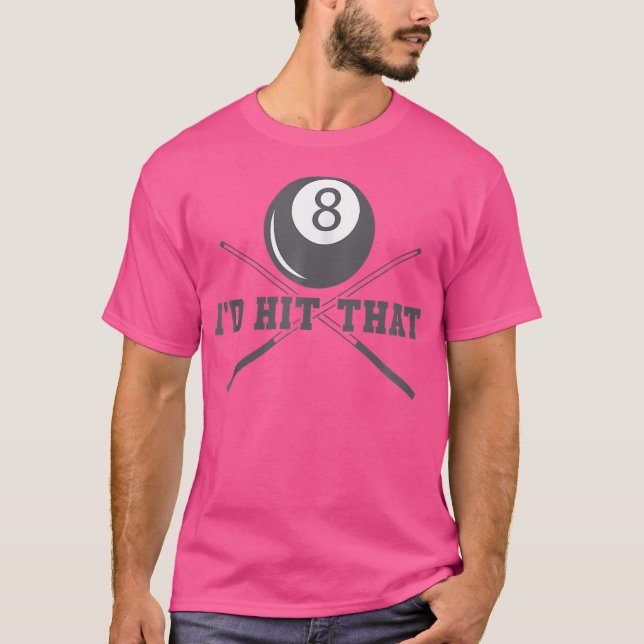 Camiseta Me Golpearía Con Ese Billiard (Anverso)