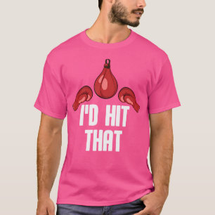 Camiseta Me Golpearía El Boxeador De Guantes De Boxeo