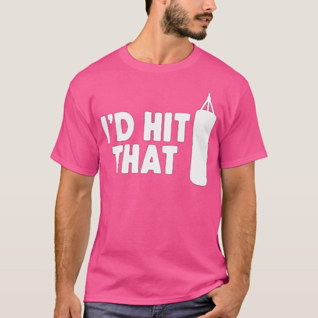 Camiseta Me Golpearía Ese Boxeo De Boxeo (Anverso)