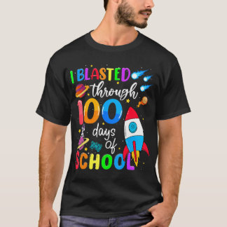 Camiseta Me Golpeé Durante 100 Días De Escuelas. Té De 100