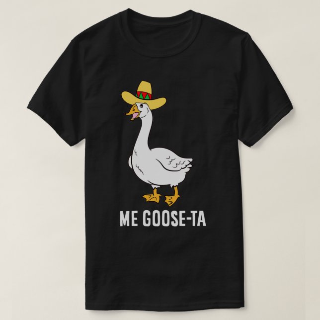 Camiseta Me Goose Ta Meican Funny Spanish Goose Pun Pullove (Diseño del anverso)