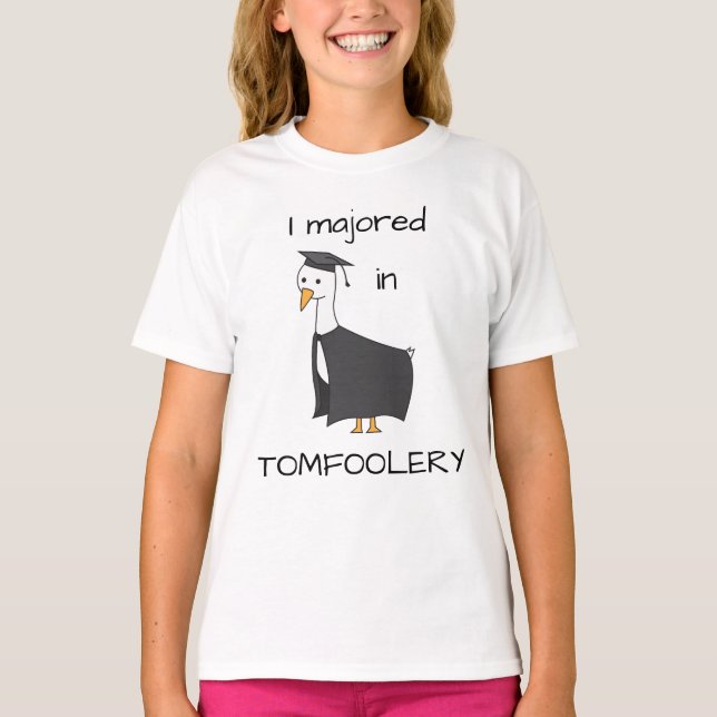 Camiseta Me gradué en Tomfoolery Goose Kids (Anverso)