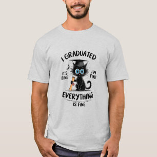 Camiseta Me Gradué Está Bien Estoy Bien Todo Está Bien