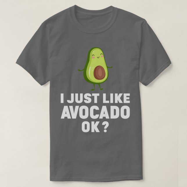 Camiseta Me Gusta Aguacate Ok (Diseño del anverso)
