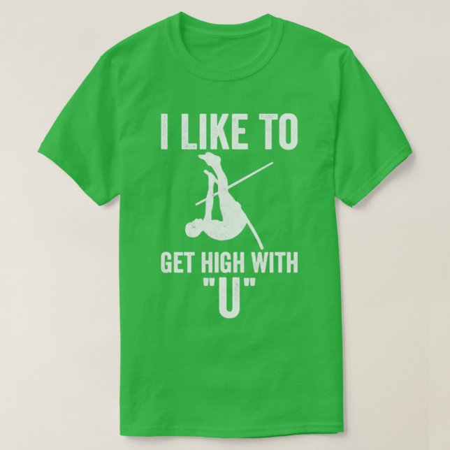 Camiseta Me Gusta Alzarme Con U Funny Pole Vault Va (Diseño del anverso)