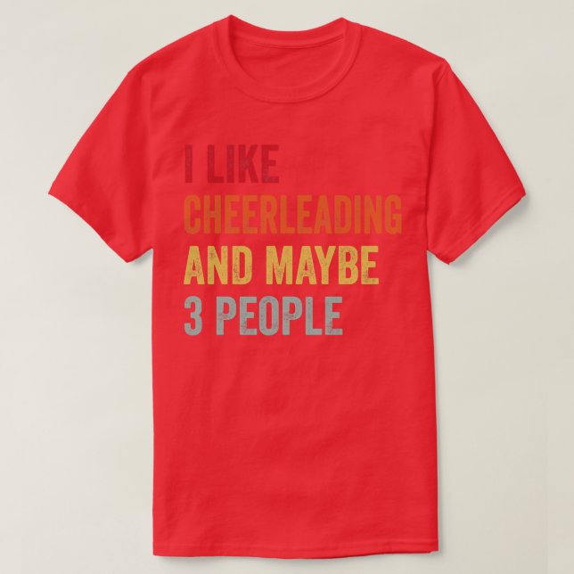 Camiseta Me Gusta Animar A Tal Vez 3 Personas (Diseño del anverso)