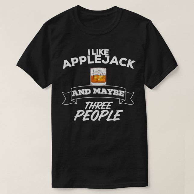 Camiseta Me Gusta Applejack Y Quizás Tres Personas Fiesta (Diseño del anverso)