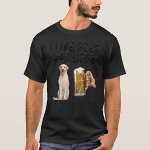 Camiseta Me Gusta Beber Cerveza Y Perros Labrador Recuperad