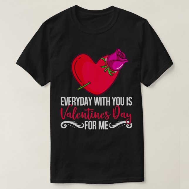Camiseta Me Gusta Berry Mucho Feliz Día de San Valentín (Diseño del anverso)