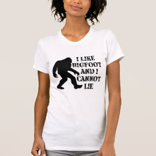 Camiseta Me gusta Bigfoot y no puedo mentir