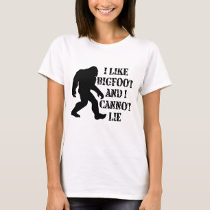 Camiseta Me gusta Bigfoot y no puedo mentir