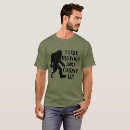 Camiseta Me gusta Bigfoot y no puedo mentir