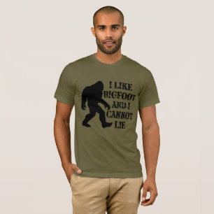 Camiseta Me gusta Bigfoot y no puedo mentir