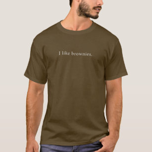 Camiseta Me Gusta Brownies Divertidos Minimalistas