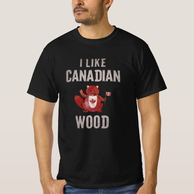 Camiseta Me gusta Canadian Wood Beaver Canada Beaver (Anverso)