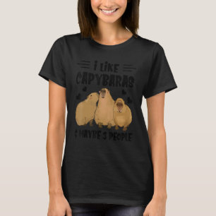 Camiseta Me Gusta Capybaras Y Quizás 3 Personas Capybara An