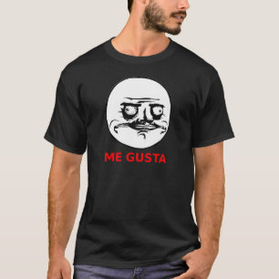 Camiseta Me gusta cara con texto