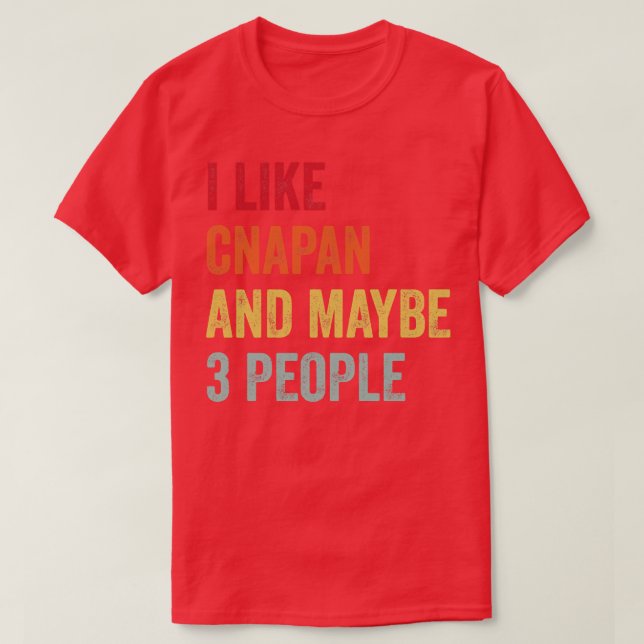Camiseta Me Gusta Cnapan Quizá 3 Personas 1 (Diseño del anverso)