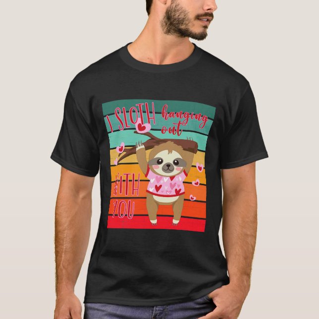 Camiseta Me Gusta Colgar Con Ti Divertido (Anverso)