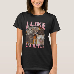 Camiseta Me Gusta Comer Gráficos Graciosos De Meme De Cat B