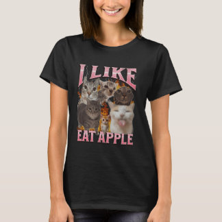 Camiseta Me Gusta Comer Gráficos Graciosos De Meme De Cat B