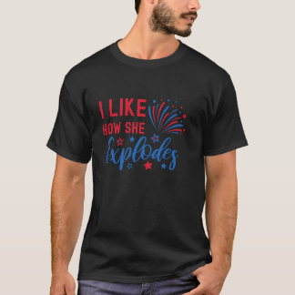 Camiseta Me Gusta Cómo Explota La Pareja Graciosa De Los Fu