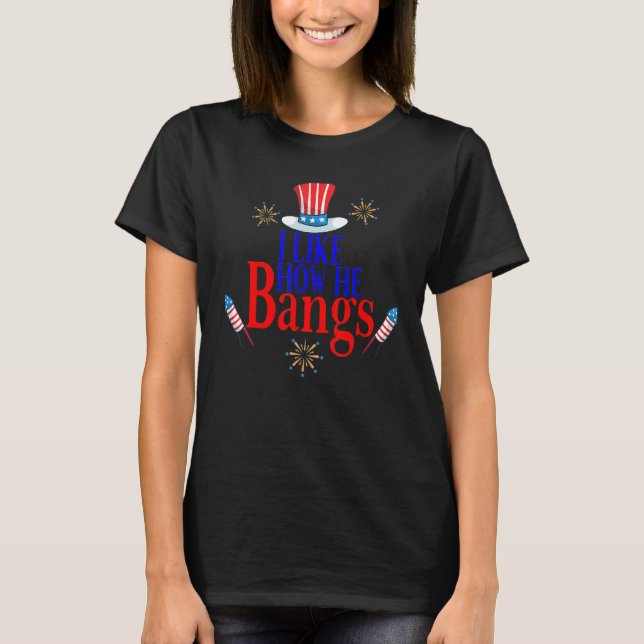 Camiseta Me Gusta Cómo Golpea A La Pareja 2 De Julio (Anverso)
