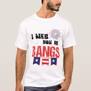 Camiseta Me Gusta Cómo Golpea Fuegos Artificiales El 4 De J
