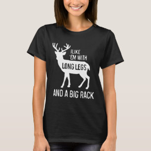Camiseta Me Gusta Con Piernas Largas Y Caza De Cervezas En 