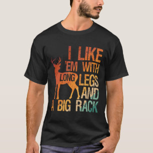 Camiseta Me Gusta Con Piernas Largas Y Un Gran Hu De Caza D