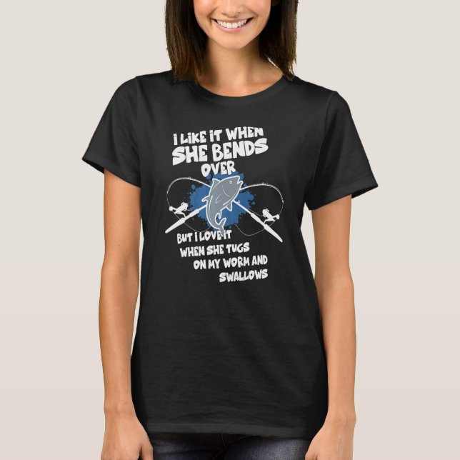 Camiseta Me Gusta Cuando Se Prefiere A Pescar (Anverso)