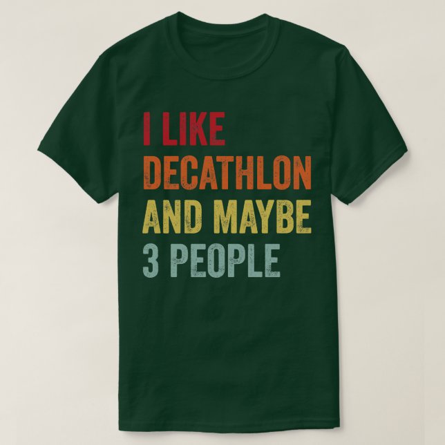 Camiseta Me Gusta Decathlon Quizá 3 Personas (Diseño del anverso)