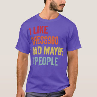 Camiseta Me Gusta El Ajedrez 960 Quizá 3 Personas