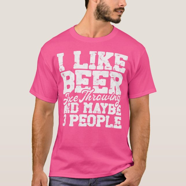 Camiseta Me Gusta El Arrojamiento De Hejas De Cerveza Y Qui (Anverso)