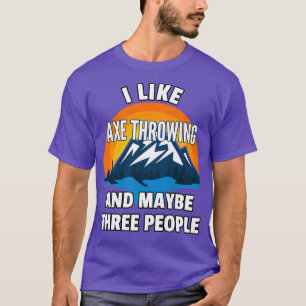 Camiseta Me Gusta El Arrojamiento De X Y Quizá Tres Persona