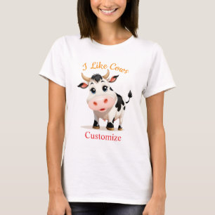Camiseta Me Gusta El Arte De Vacas Thunder_Cove