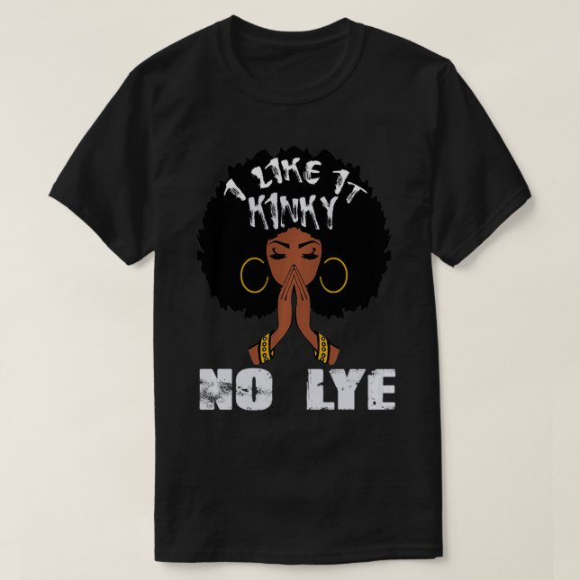Camiseta Me Gusta El Asqueroso No Lye Black Afro Reina Natu (Diseño del anverso)