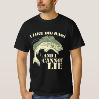 Camiseta Me gusta el bajo grande y no puedo mentir la camis