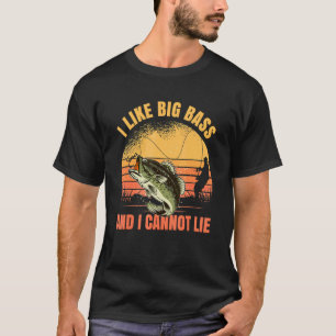 Camiseta Me Gusta El Bass Grande Y No Puedo Mentir Pesca 2