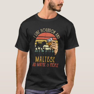 Camiseta Me Gusta El Borbón Y El Perro Maltés Quizá 3 Perso
