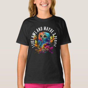 CAMISETA ME GUSTA EL BÚHO Y QUIZÁS 3 PERSONAS