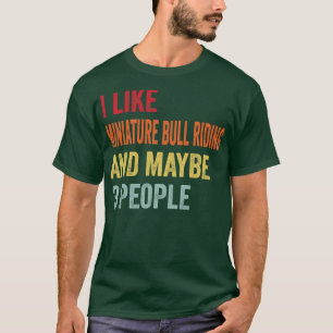 Camiseta Me Gusta El Bull En Miniatura, Quizá 3 Personas