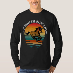 CAMISETA ME GUSTA EL CABALLO Y QUIZÁS 3 PERSONAS
