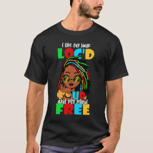 Camiseta Me Gusta El Cabello Encerrado Melanin Reina Negra 
