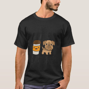 Camiseta Me Gusta El Café Mi Griffon De Bruselas Y Quizás C