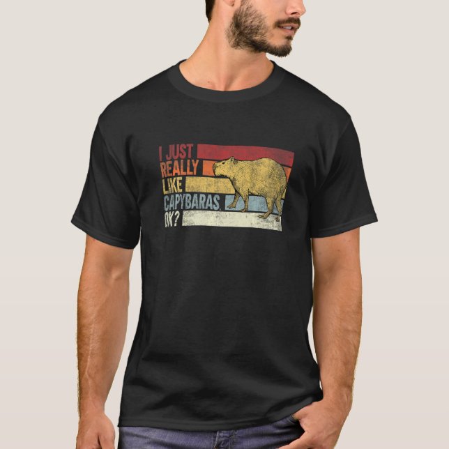 Camiseta Me Gusta El Capybara Ok Capybaras (Anverso)